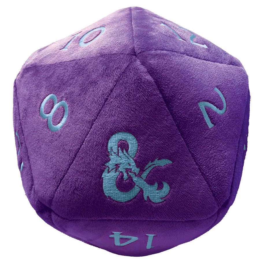 Ultra-PRO: Jumbo D20 Plush - D&D: Phandelver and Below: The Shattered Obelisk (Purple w/ Sky Blue)