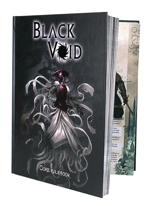 1b02ddbb656726cf71dd1feb307d10f1.webp Black Void RPG Bundle (Core Rulebook, Oblivious Depths Scenario Book, Shaded Souq Scenario Book, & Arbiters Screen) - Modiphius Entertainment