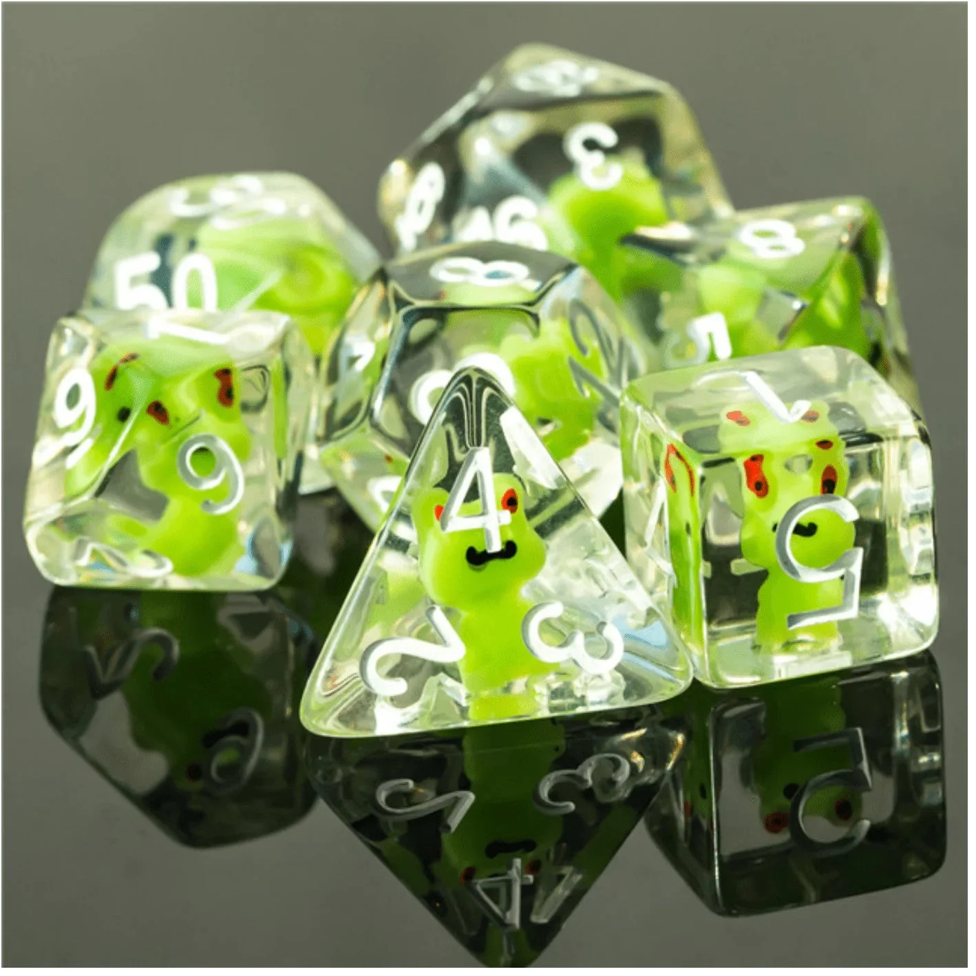 Frog RPG Dice Set - Foam Brain Games