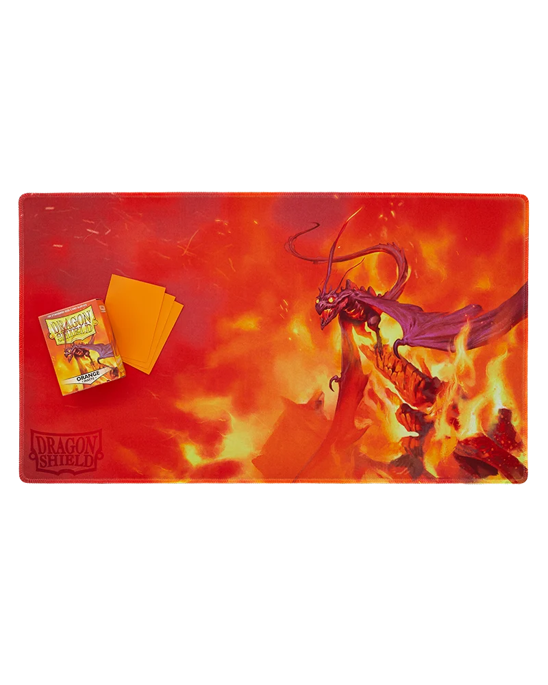 Dragon Shield: Playmat - Orange Matte Dragon - Usaqin, The One Who Knocks