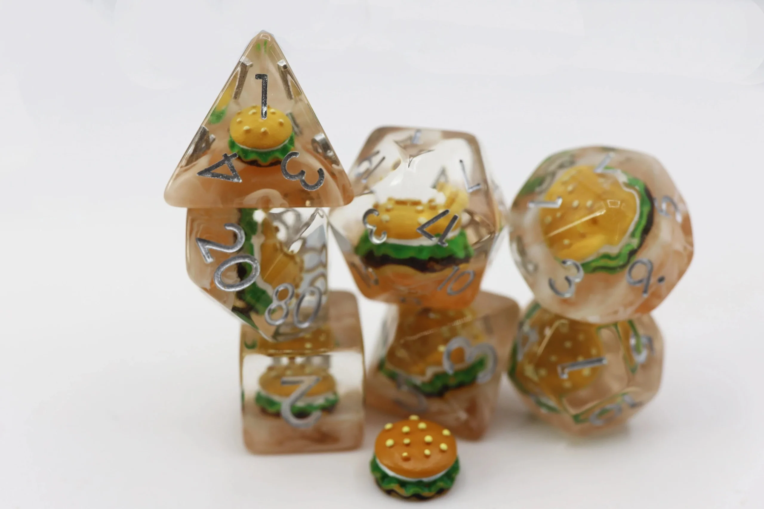 Hamburger RPG Dice Set - Foam Brain Games