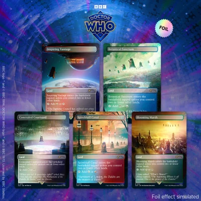 MTG: Secret Lair x Doctor Who: The Dalek Lands Foil Edition - Wizards of the Coast