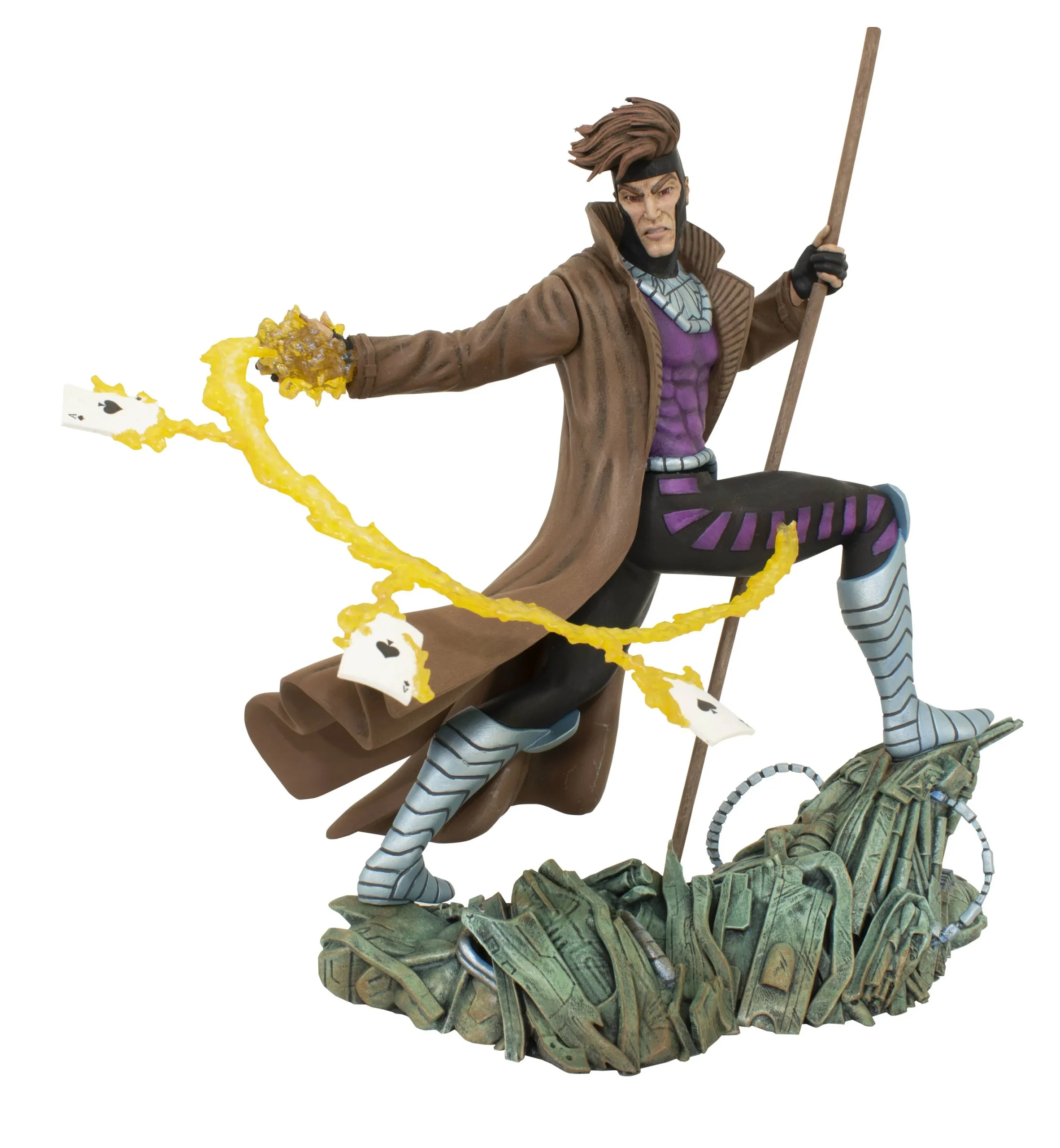 MARVEL GALLERY COMIC GAMBIT PVC STATUE - Diamond Select Toys LLC