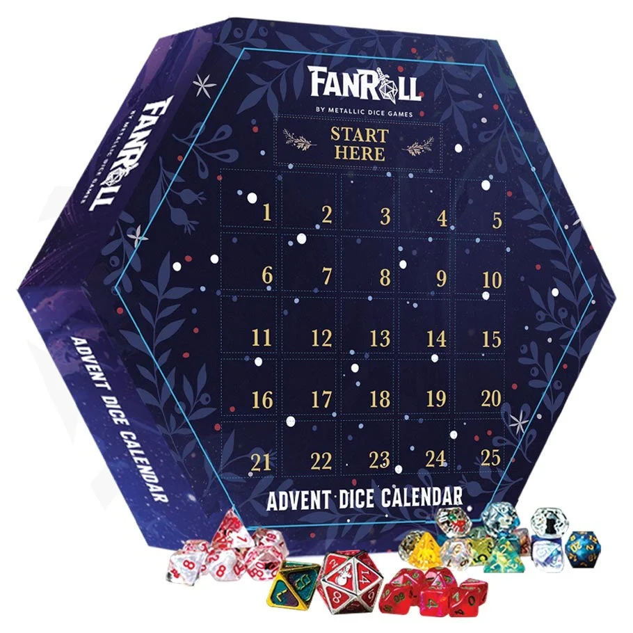 Fanroll by MDG: Advent Dice Calendar - Metallic Dice Games