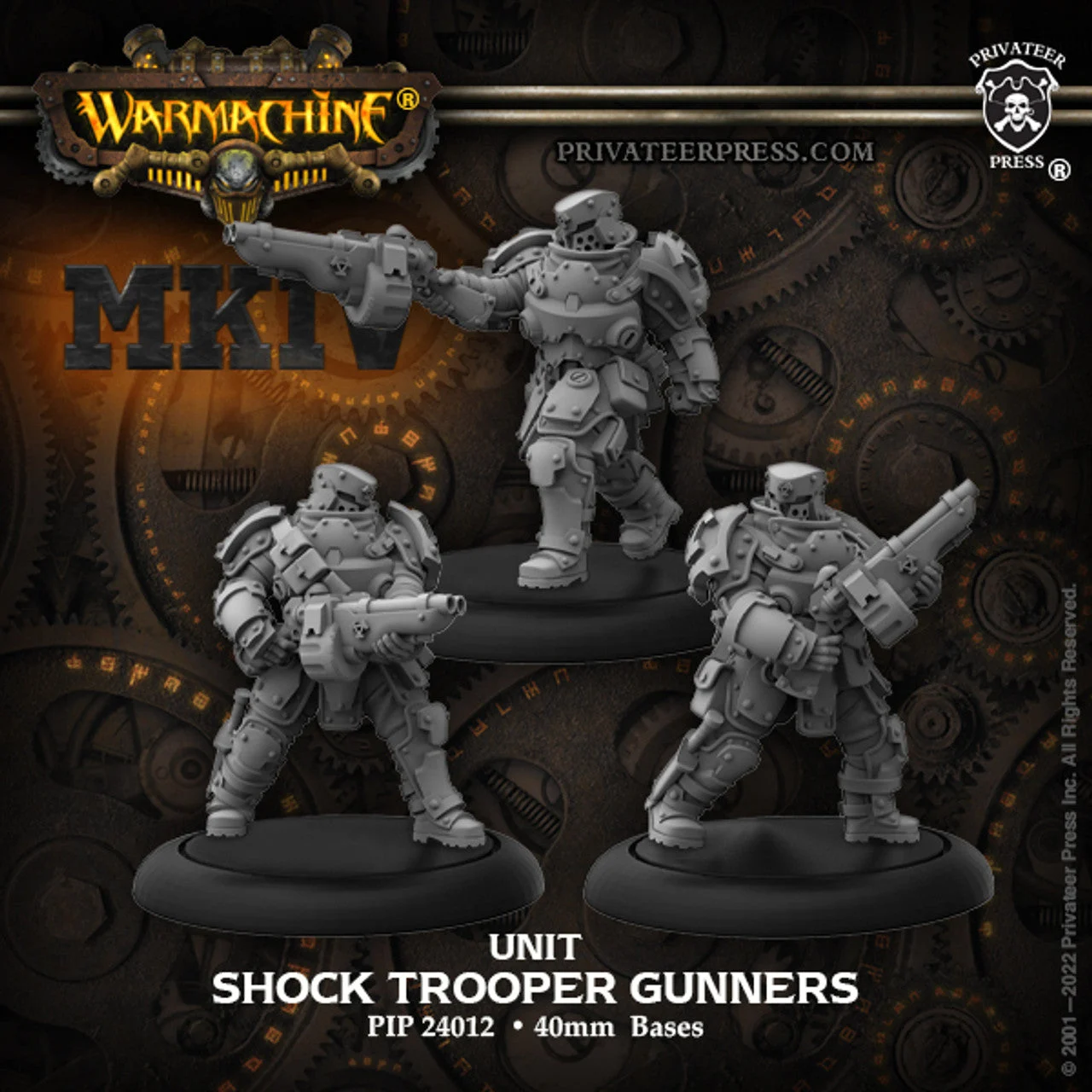 Warmachine MKIV (PIP 24012): Shock Trooper Gunner Unit EB - Privateer Press