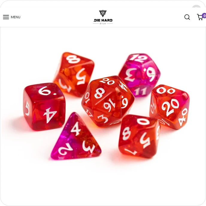 DHD: Elessia Cosmos Deimos (7 poly set) - Die Hard Dice