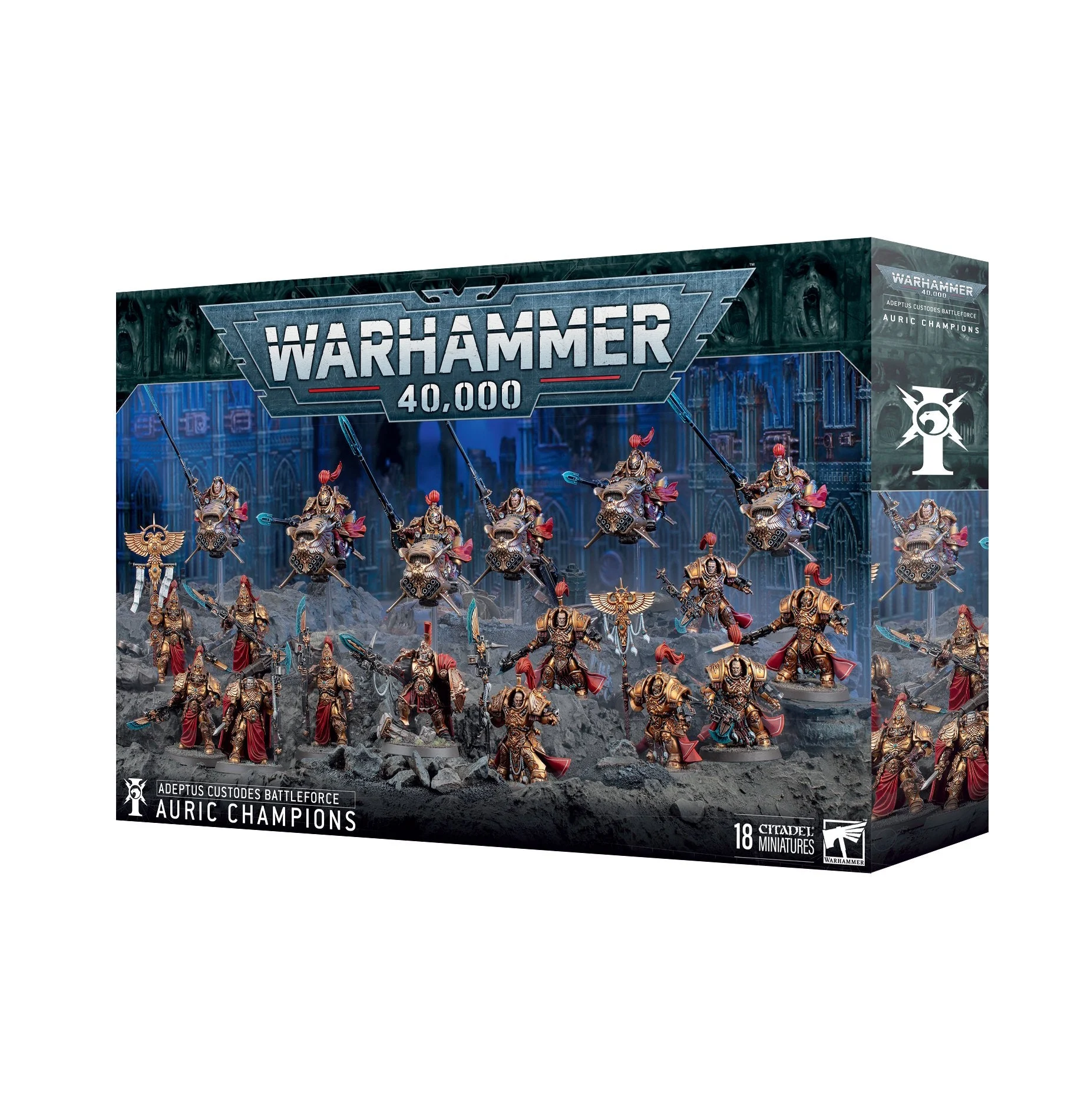 40K: Adeptus Custodes - Battleforce: Auric Champions (18 Miniatures)