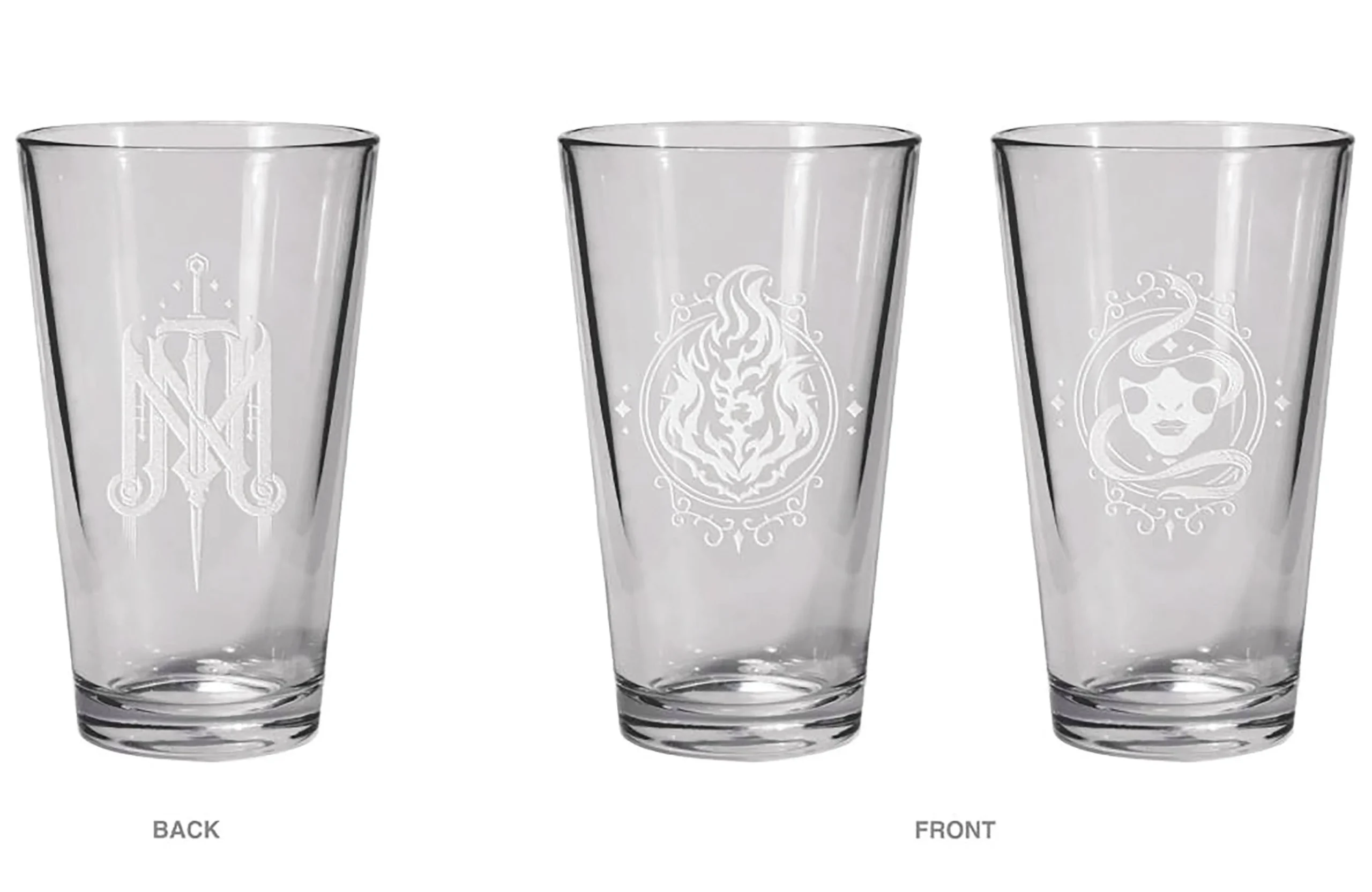 CRITICAL ROLE MIGHTY NEIN PINT GLASS SET CALEB & NOTT - Dark Horse Comics