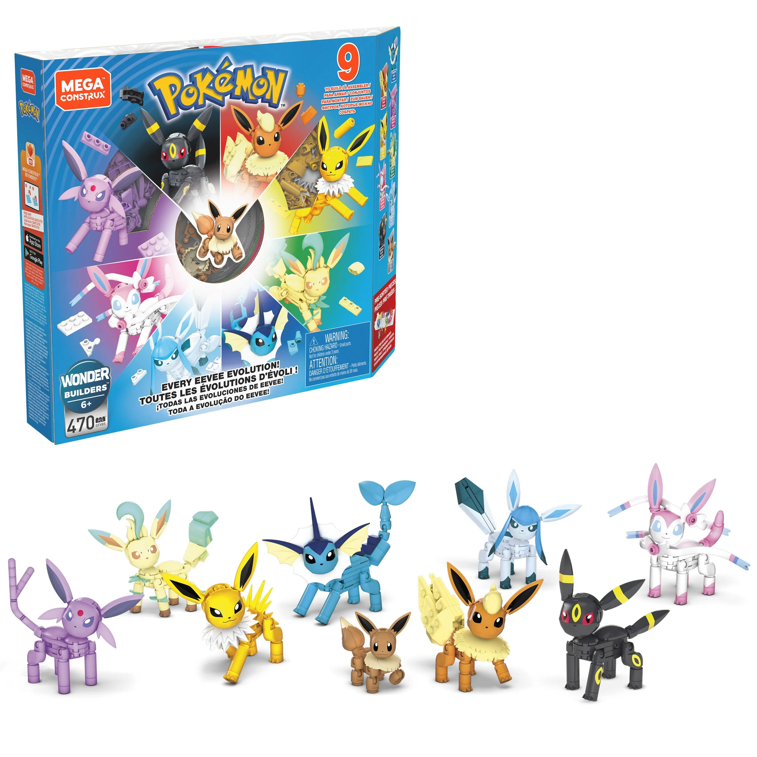 MEGA CONSTRUX POKEMON EVERY EEVEE EVOLUTION PACK - Mattel