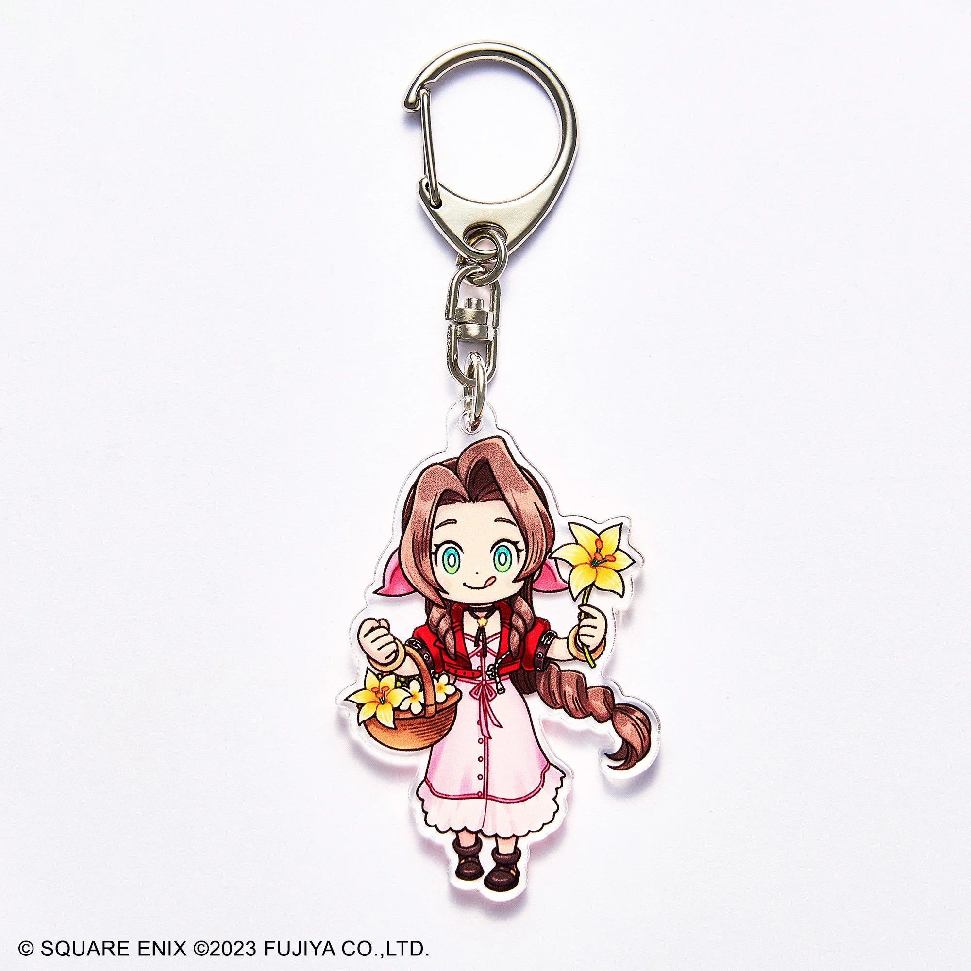 FINAL FANTASY VII EVER CRISIS x Peko & Poko Acrylic Keychain Aerith - SQUARE ENIX
