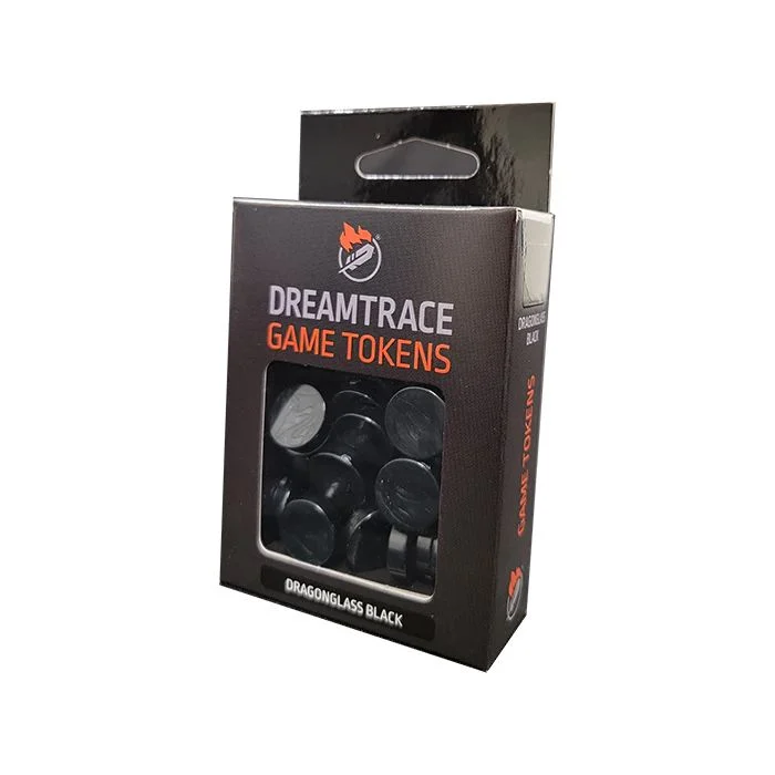 DreamTrace Gaming Tokens: Dragonglass Black - Ghost Galaxy