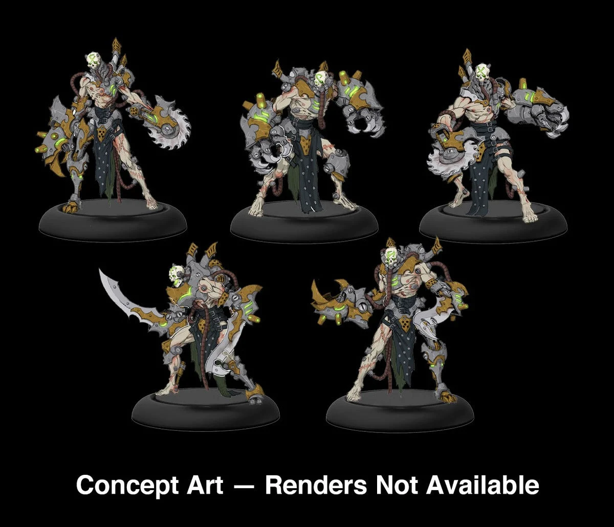 Warmachine MKIV (PIP 23010): Cryx Necrofactorium - Unit: Mechanithrall Swarm (5)