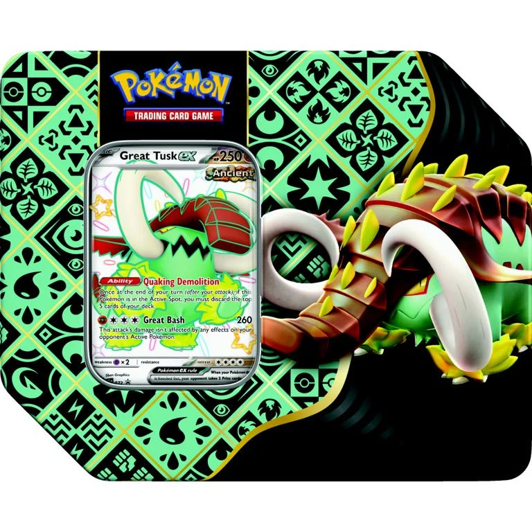 Pokemon TCG: S&V04.5 Paldean Fates - Tin: Great Tusk ex
