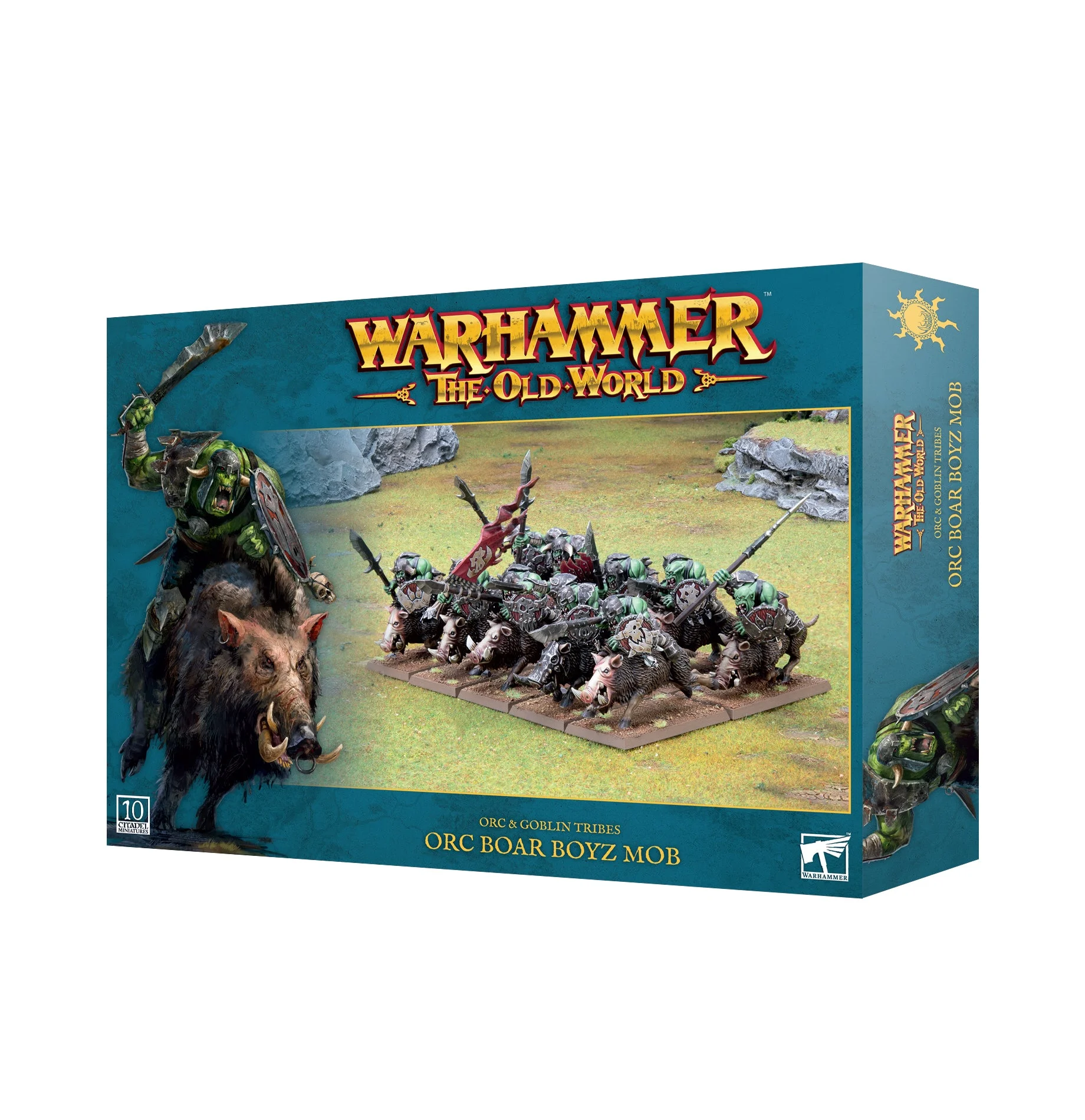 Warhammer The Old World: Orc & Goblin Tribes - Orc Boar Boyz Mobs
