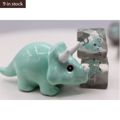 Baby Triceratops RPG Dice Set - Foam Brain Games