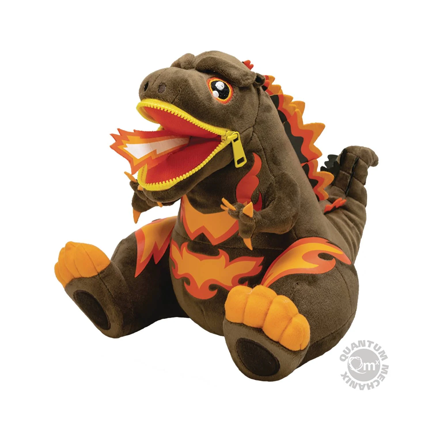 GODZILLA BURNING PX ZIPPERMOUTH PLUSH - QUANTUM MECHANIX INC